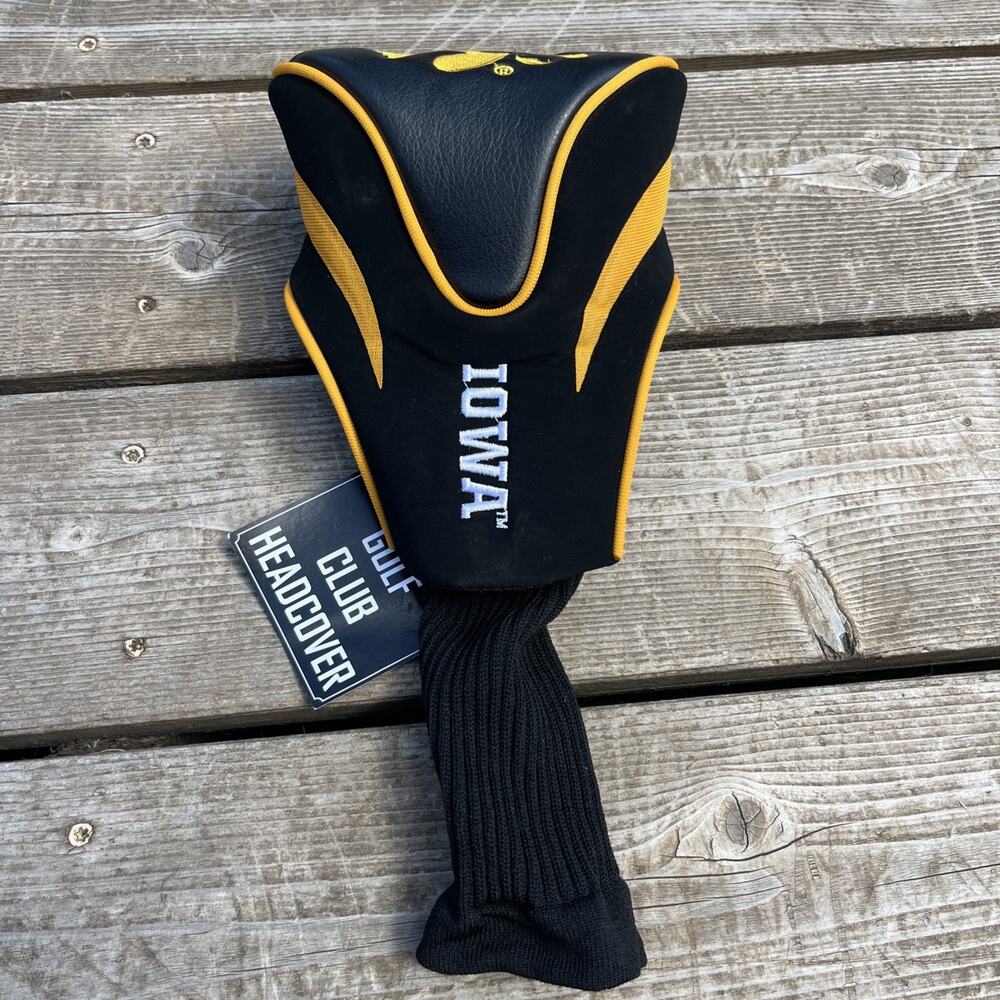 NCAA Iowa Hawkeyes Golf Contour Head Cover Only 1 Not A Set